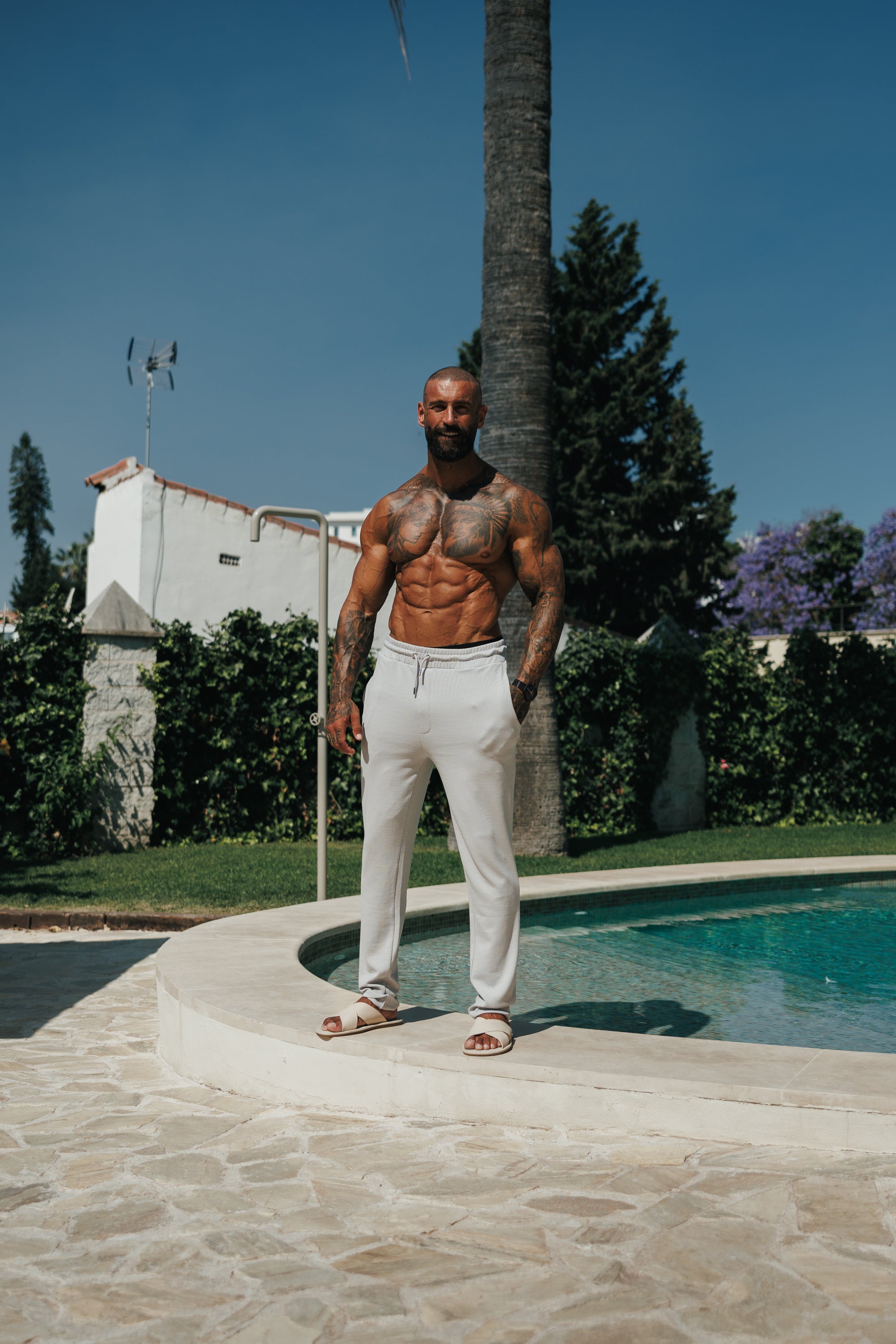 Jersey-Kordhose, Slim Fit, Hellgrau – FSR091 (VORBESTELLUNG 30. JUNI)