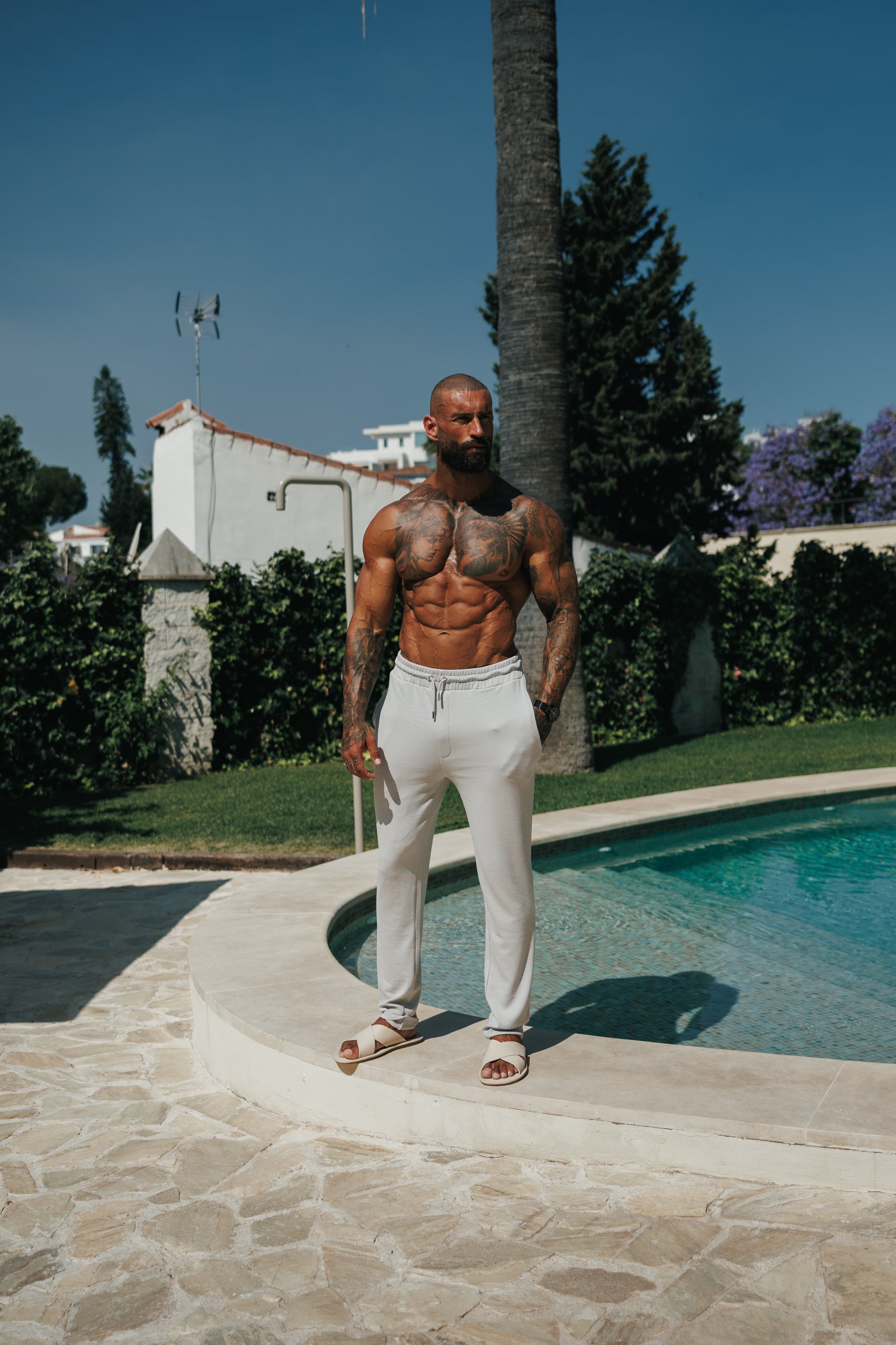 Jersey-Kordhose, Slim Fit, Hellgrau – FSR091 (VORBESTELLUNG 30. JUNI)