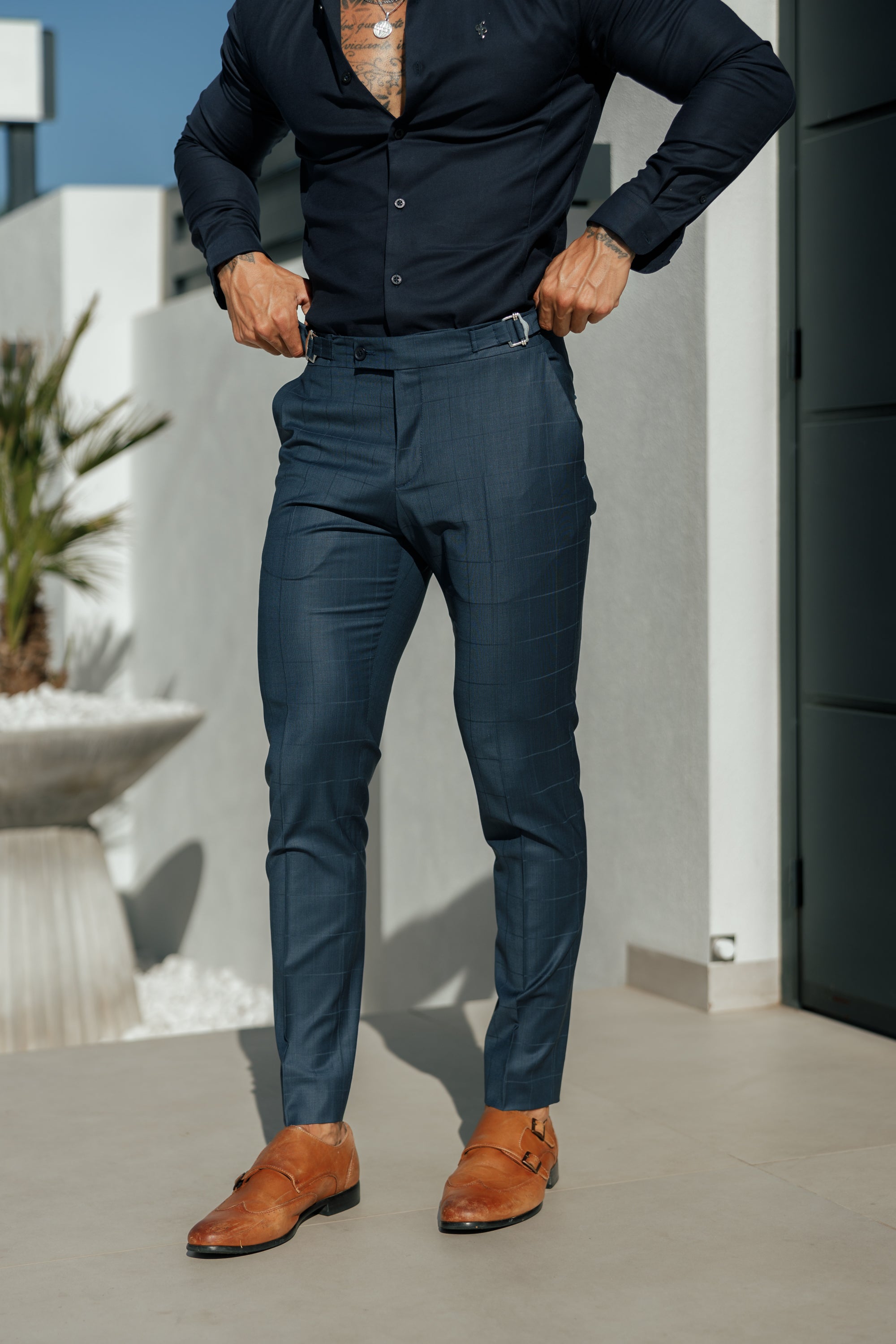 Slim Formal Trouser Silver Adjusters