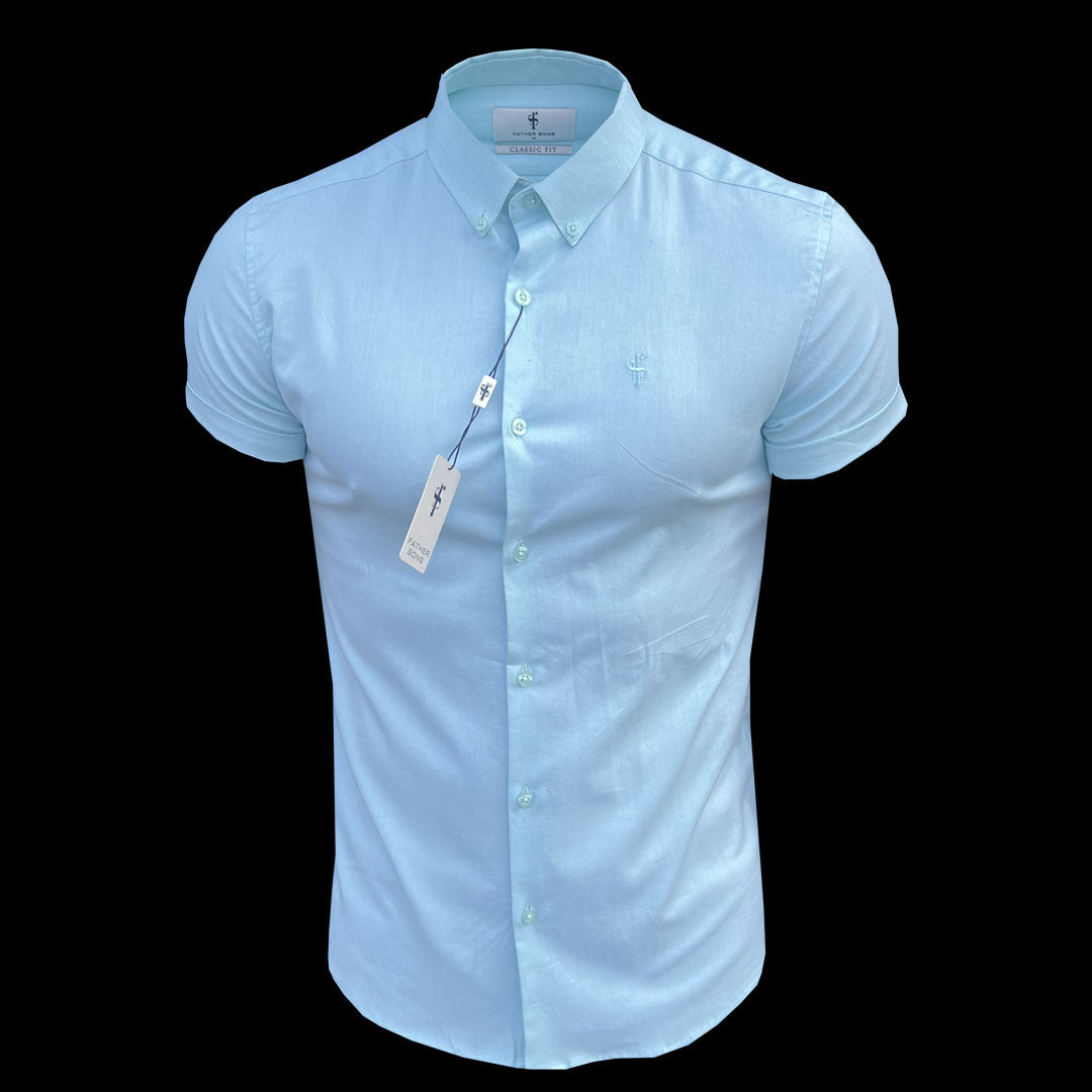 Classic Stretch Oxford Short Sleeve Mint - FS1011 (PRE ORDER 14TH AUGUST)