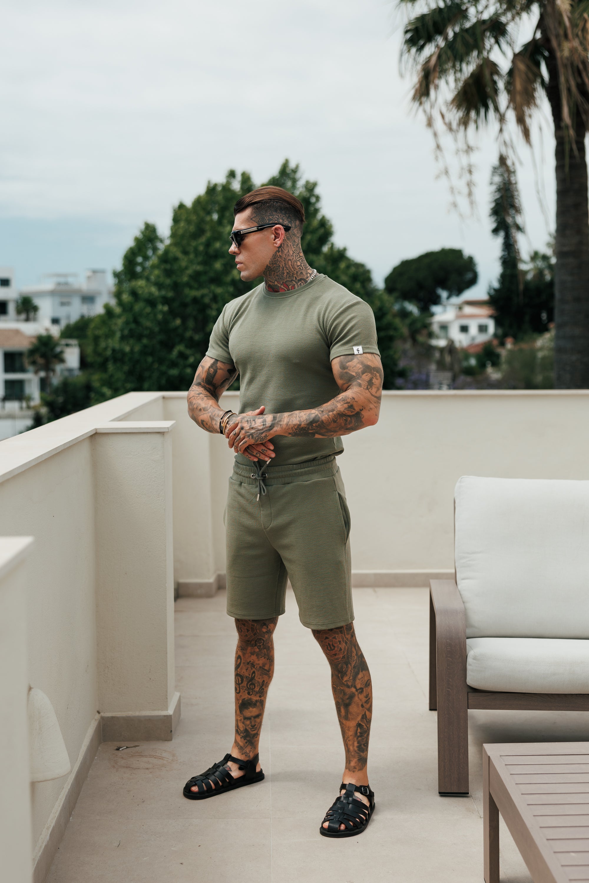 Jersey Cord Olives T-Shirt - FSR096 (VORAUSBESTELLUNG 16. SEPTEMBER)