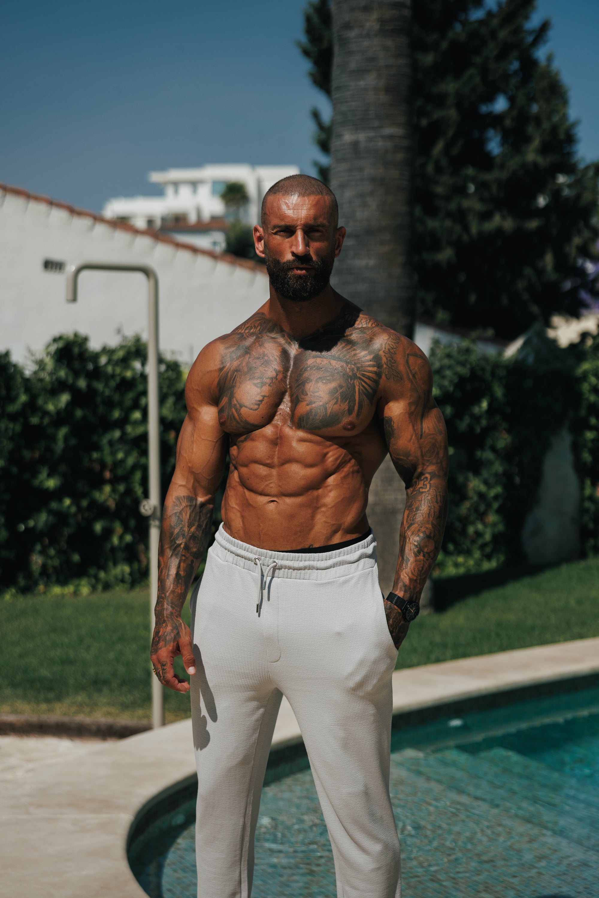 Jersey-Kordhose, Slim Fit, Hellgrau – FSR091 (VORBESTELLUNG 30. JUNI)