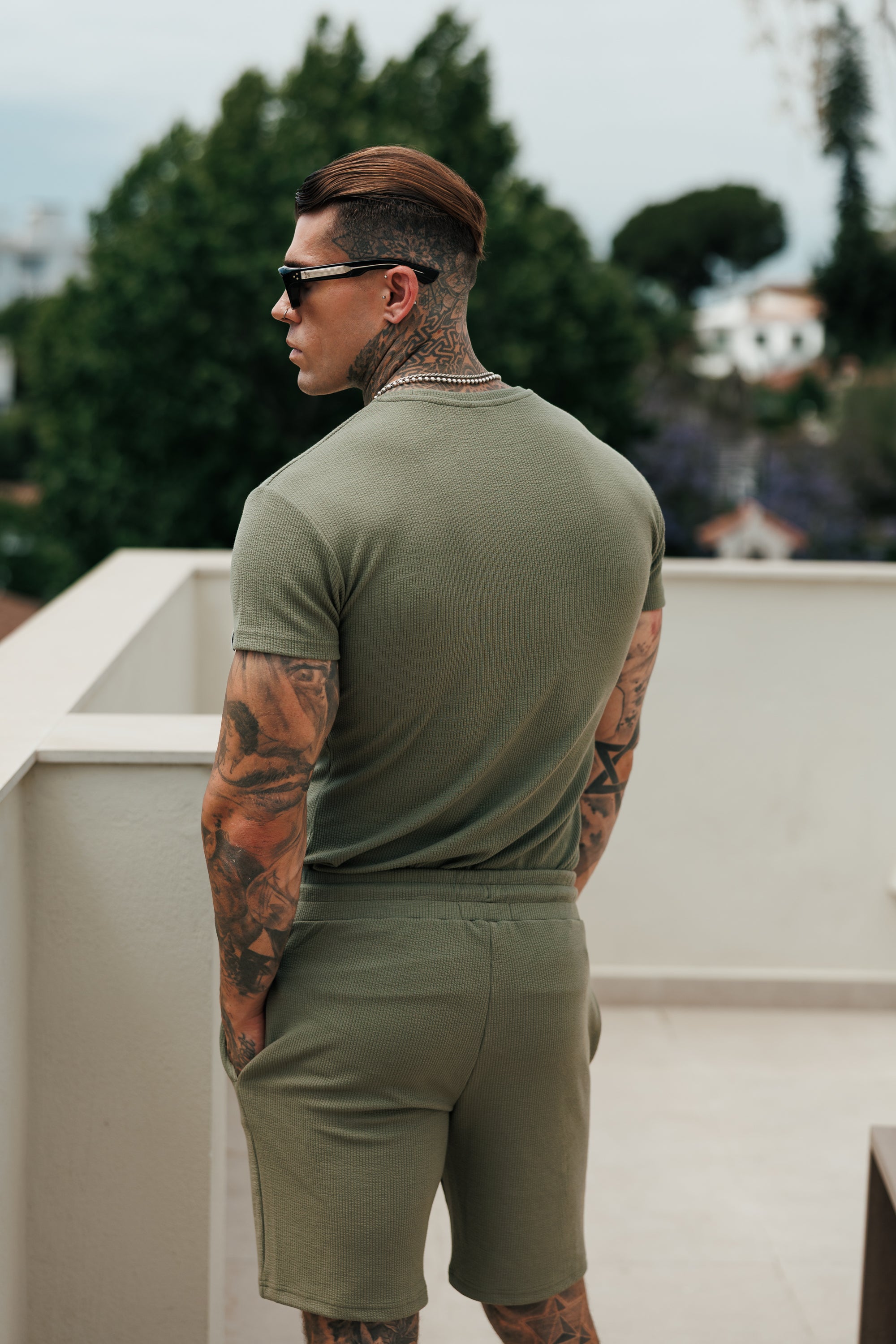 Jersey Cord Olives T-Shirt - FSR096 (VORAUSBESTELLUNG 16. SEPTEMBER)