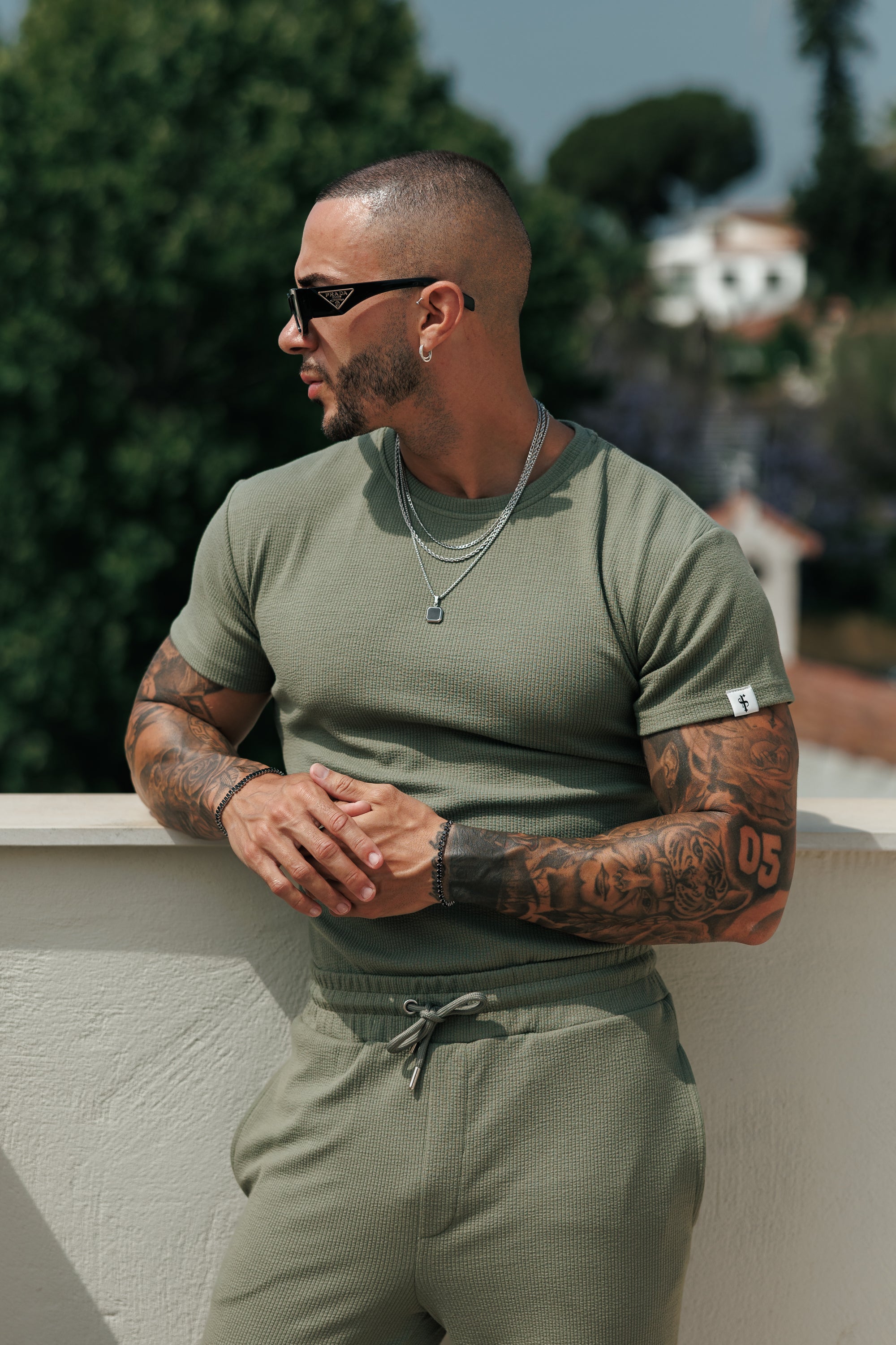 Jersey Cord Olives T-Shirt - FSR096 (VORAUSBESTELLUNG 16. SEPTEMBER)
