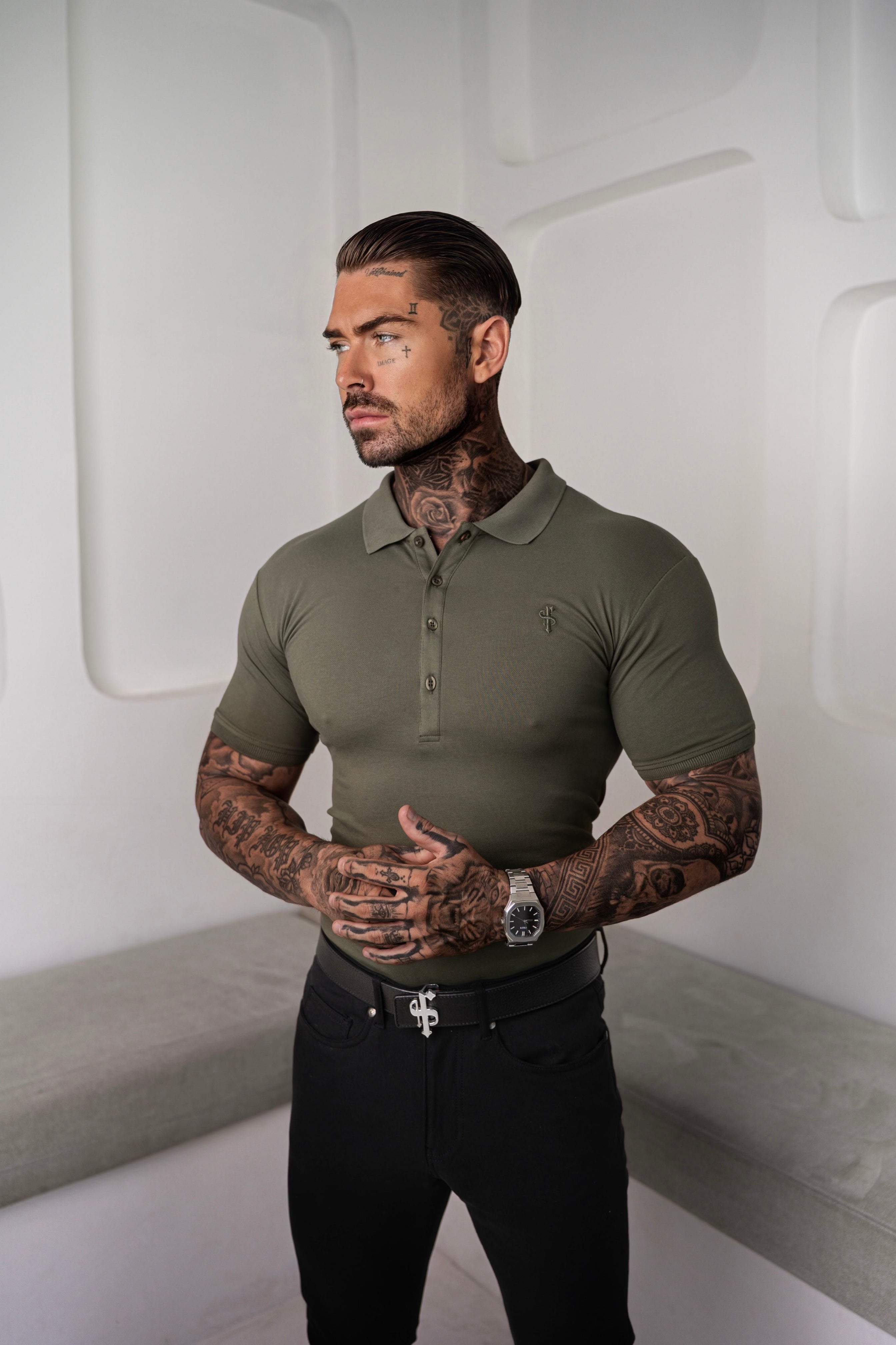 Classic Khaki Polo Shirt - FSH043 (PRE ORDER 11TH JUNE)