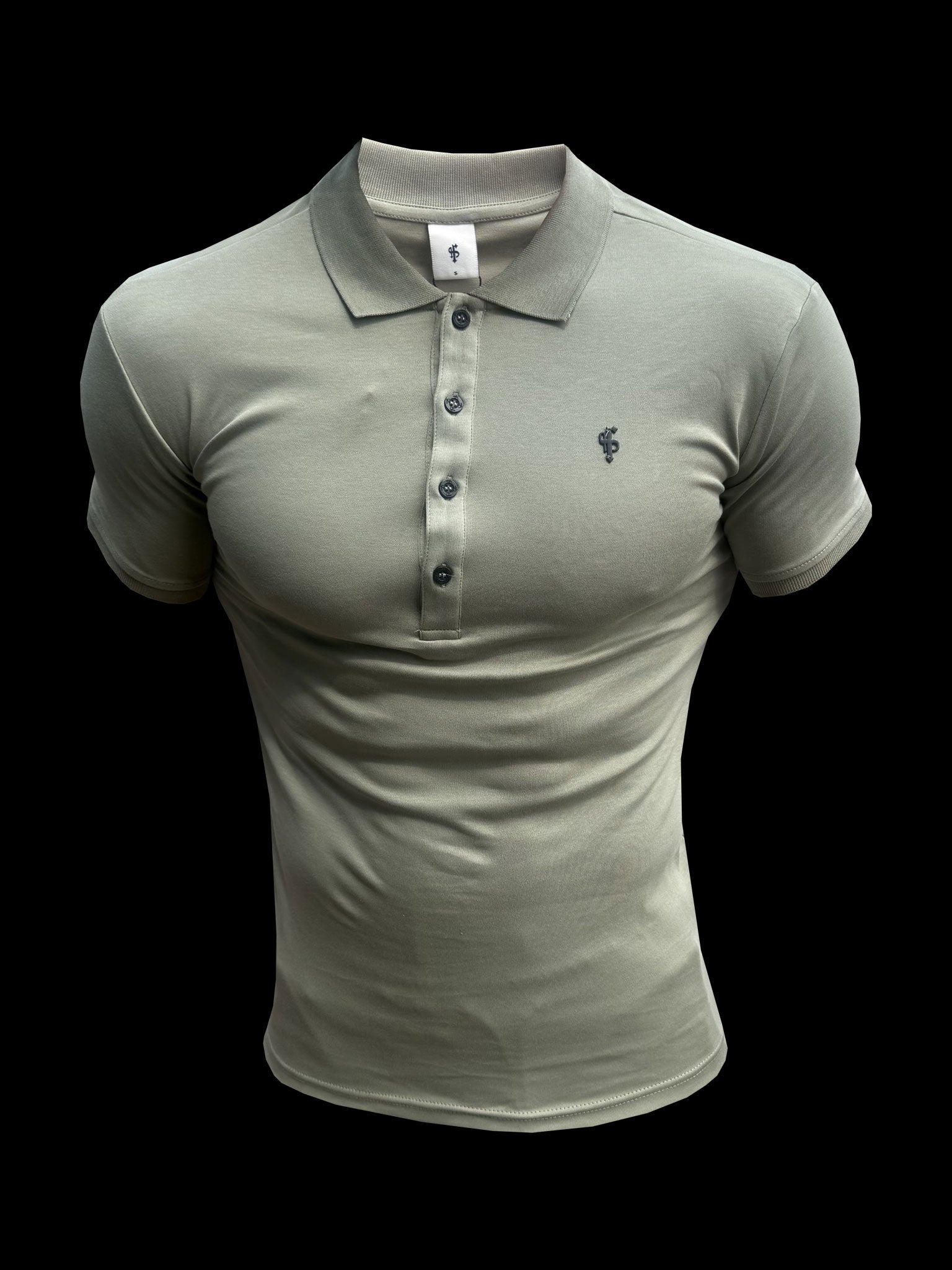Classic Olive / Black Pima Cotton Polo Short Sleeve - FSH1551