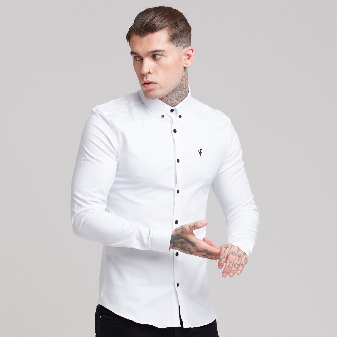 Super Slim Stretch Classic Oxford Weiß - FS300 (VORBESTELLUNG 18. SEPTEMBER)