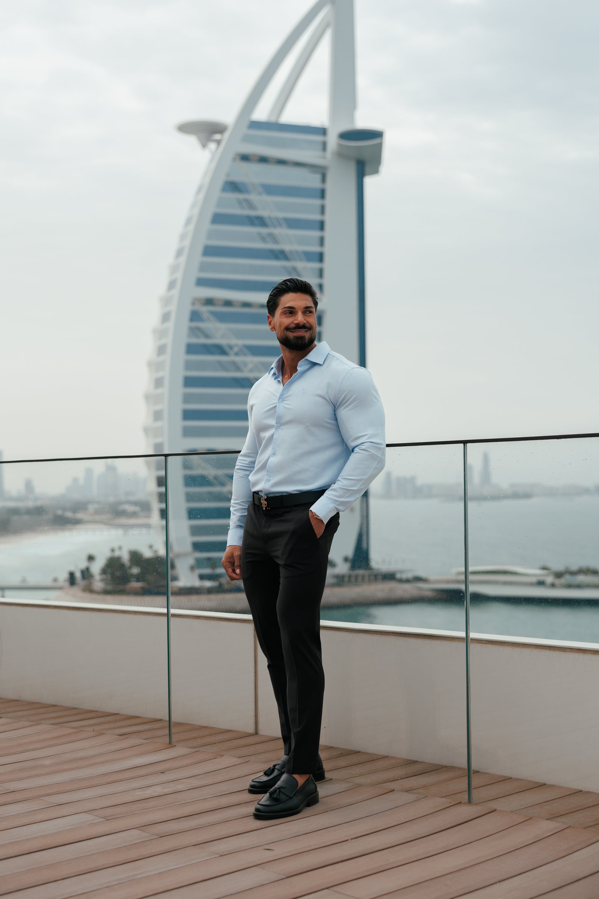 Classic Oxford Touch Long Sleeve Blue with Cutaway Collar - FS1180