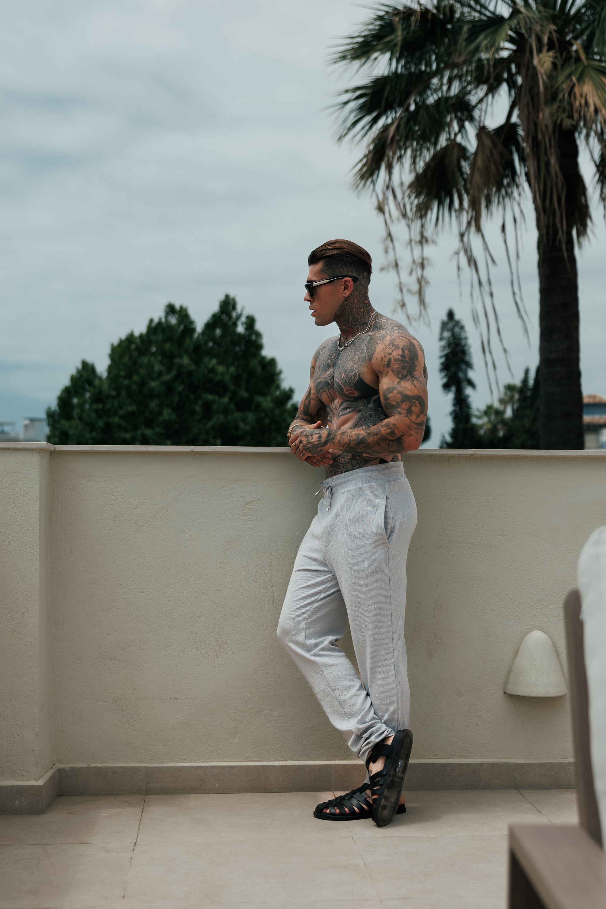 Jersey-Kordhose, Slim Fit, Hellgrau – FSR091 (VORBESTELLUNG 30. JUNI)