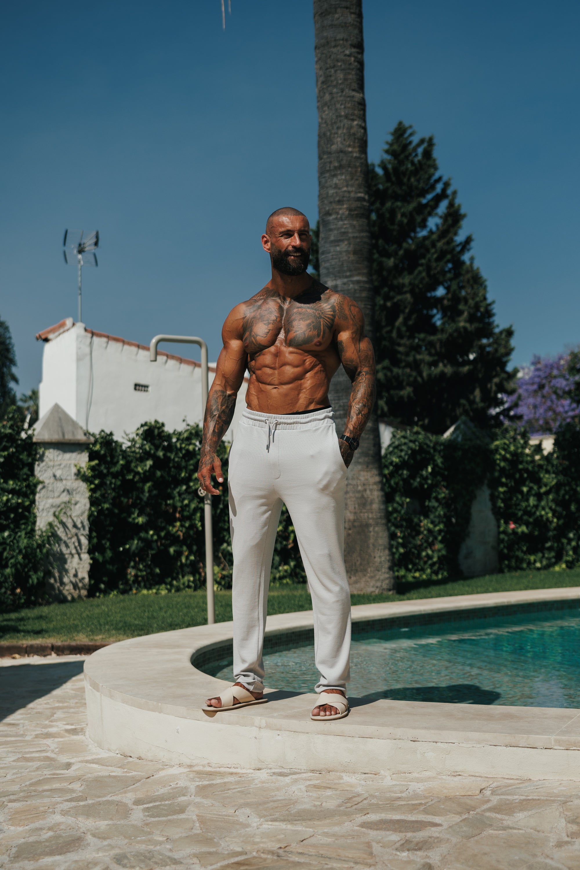 Jersey-Kordhose, Slim Fit, Hellgrau – FSR091 (VORBESTELLUNG 30. JUNI)