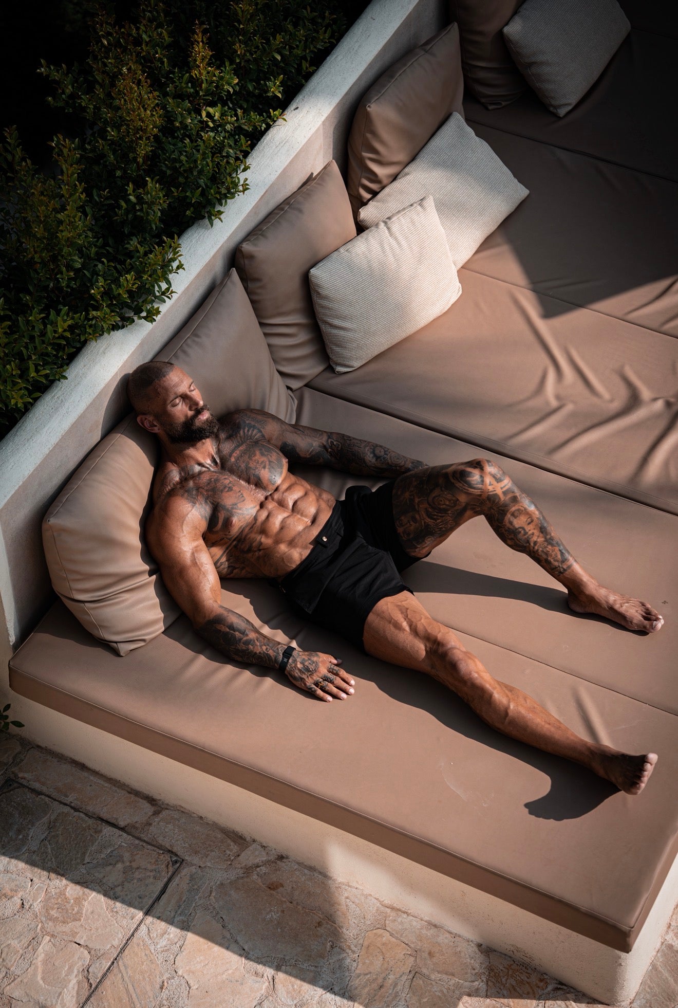 Badeshorts Schwarz / Gold - FSN236