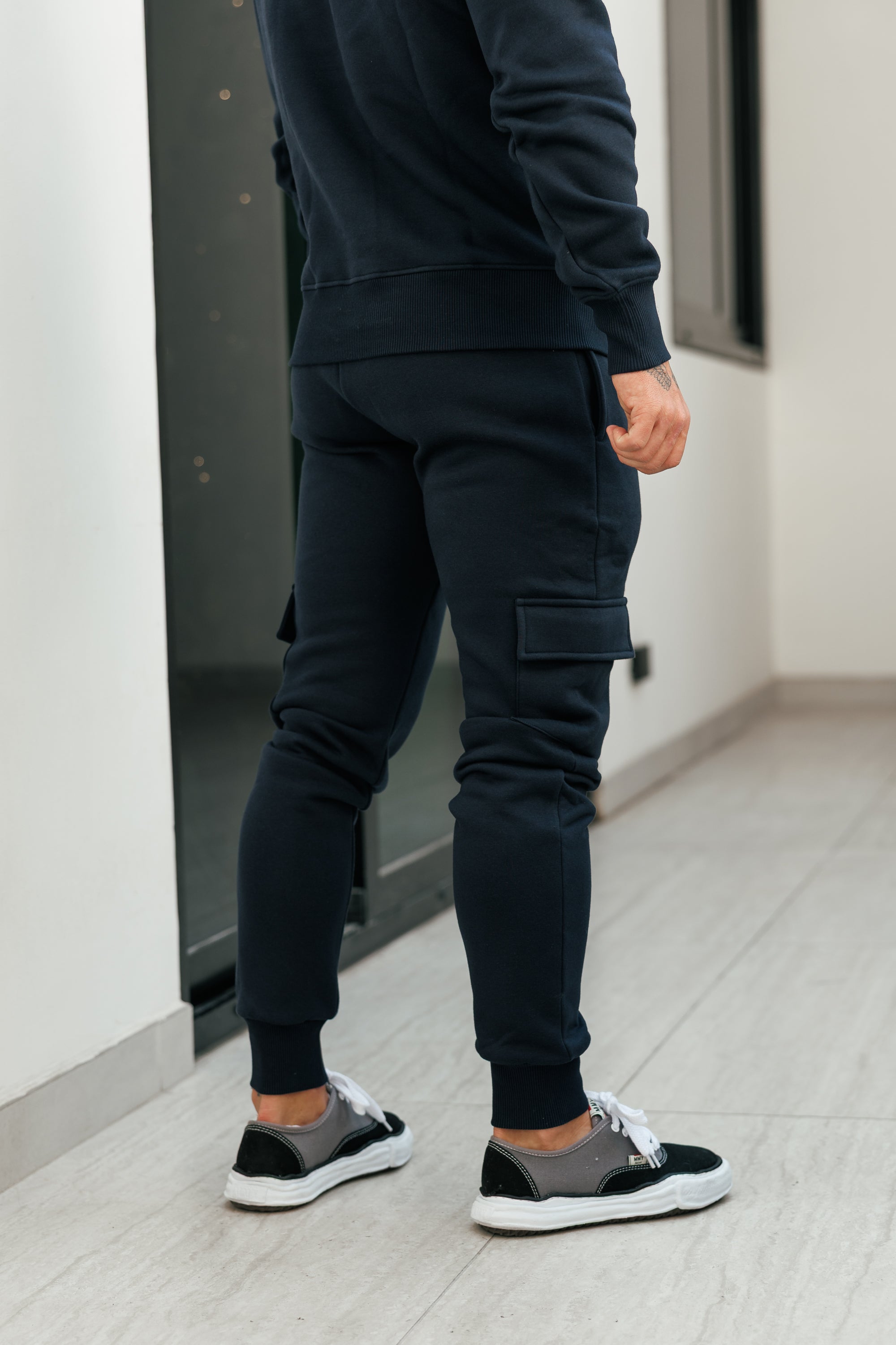 Navy / Gold Cargo Tracksuit Bottoms - FSR039 (PRE ORDER 24TH AUGUST)
