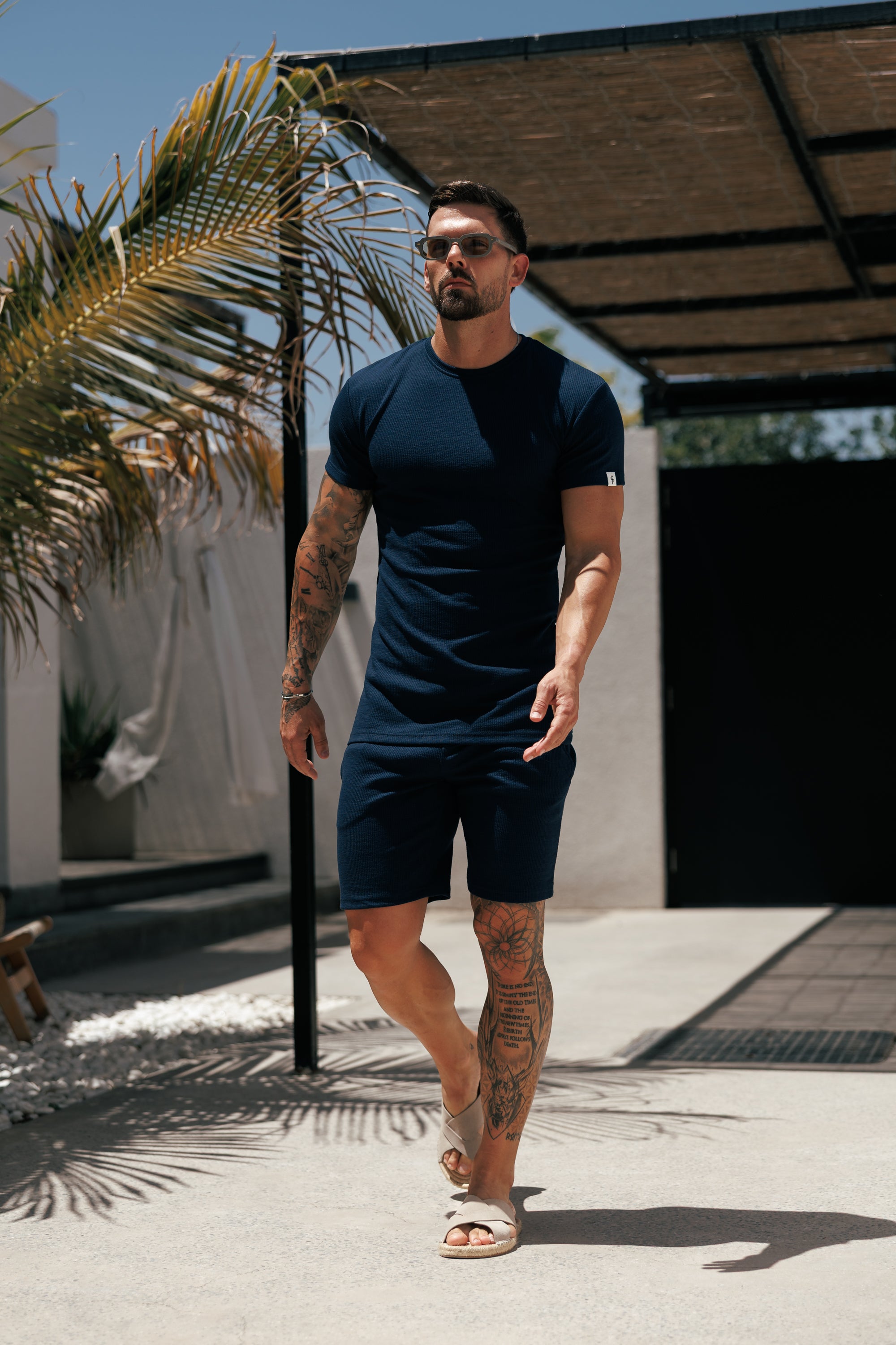 Jersey Cord Navy Shorts - FSR079 (VORBESTELLUNG 30. MAI)