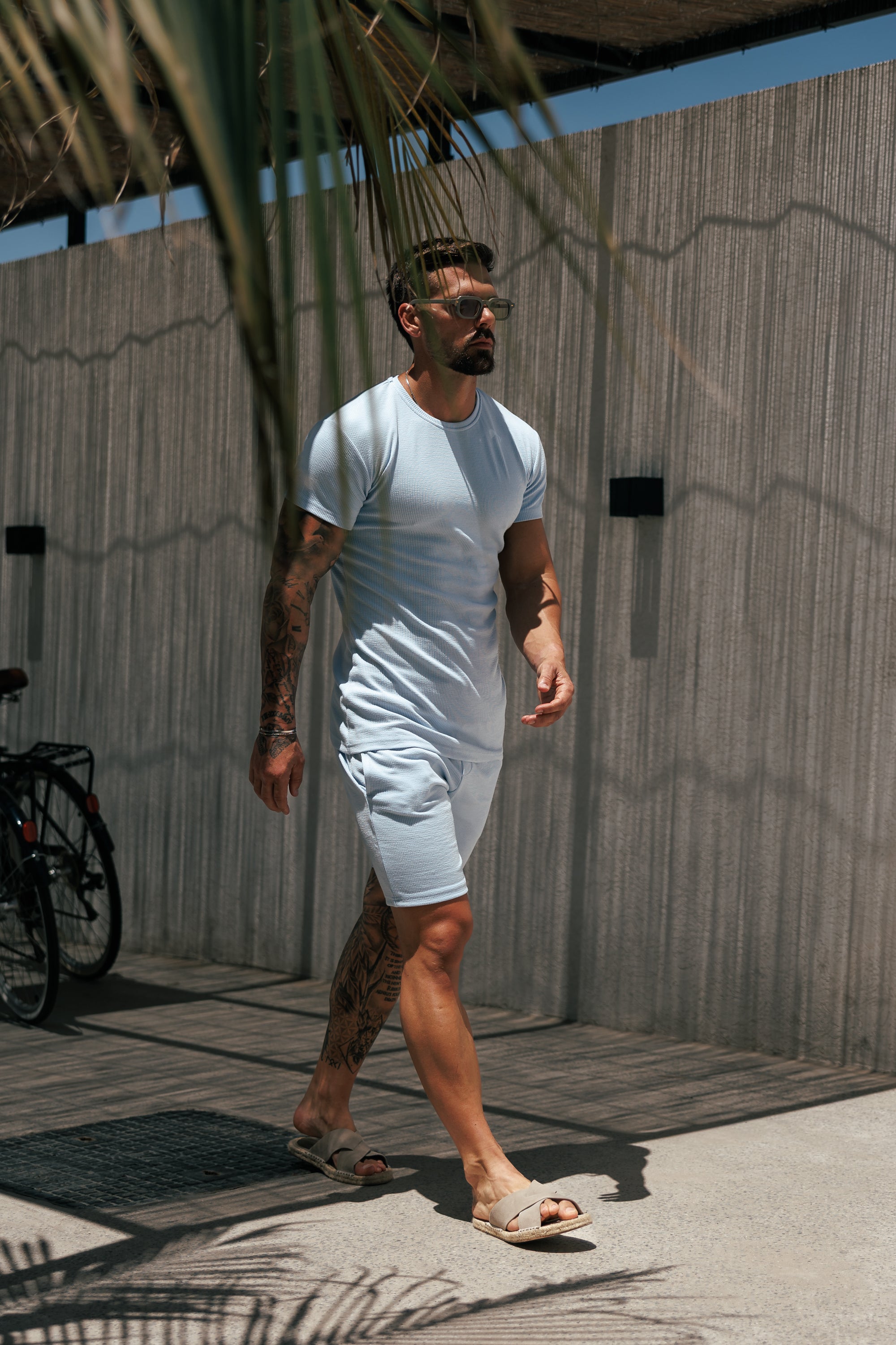 Jersey Cord Hellblaue Shorts - FSR082 (VORBESTELLUNG 29. MAI)
