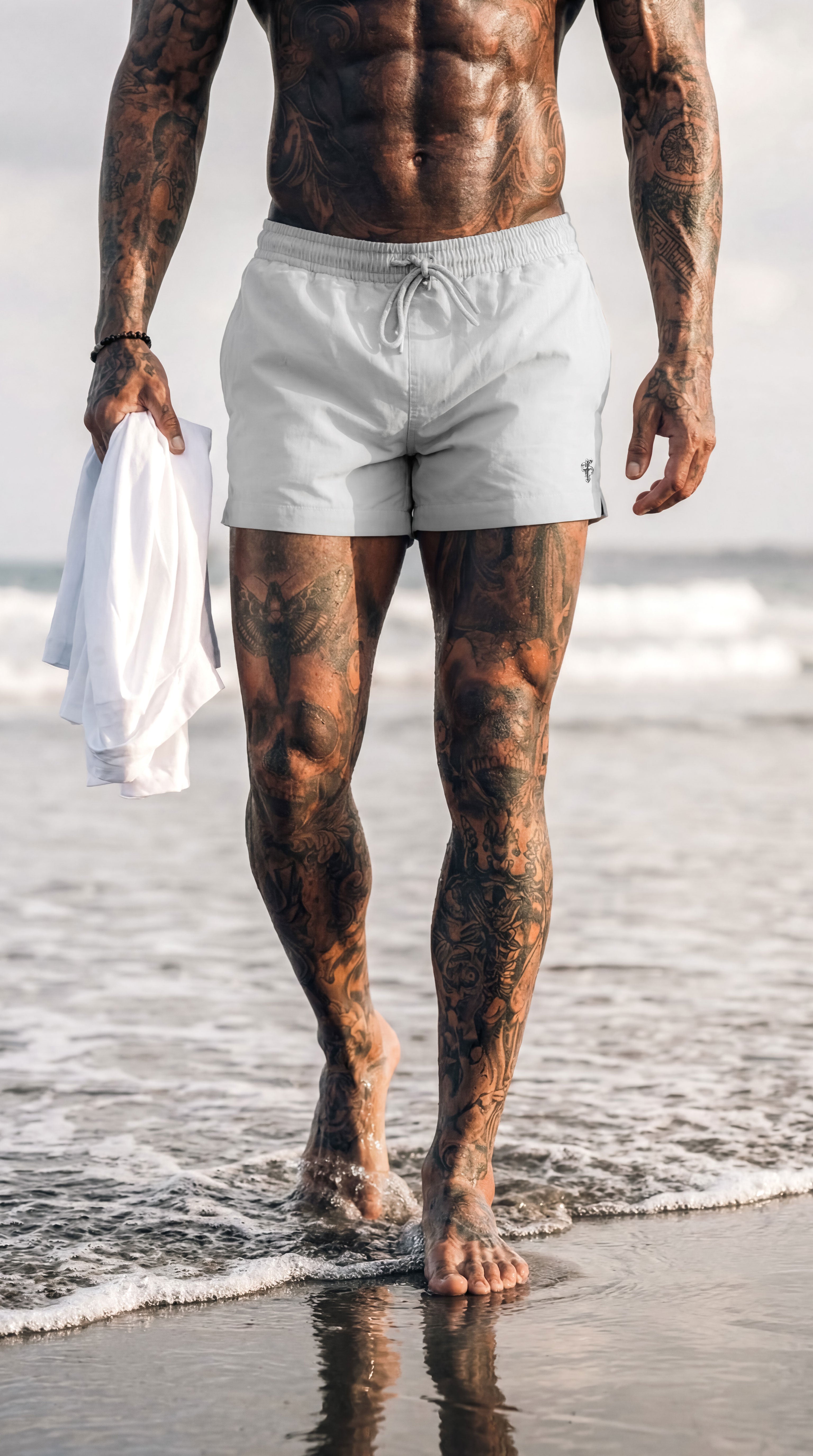 Hellgraue/silberne Badehose - FSH1323