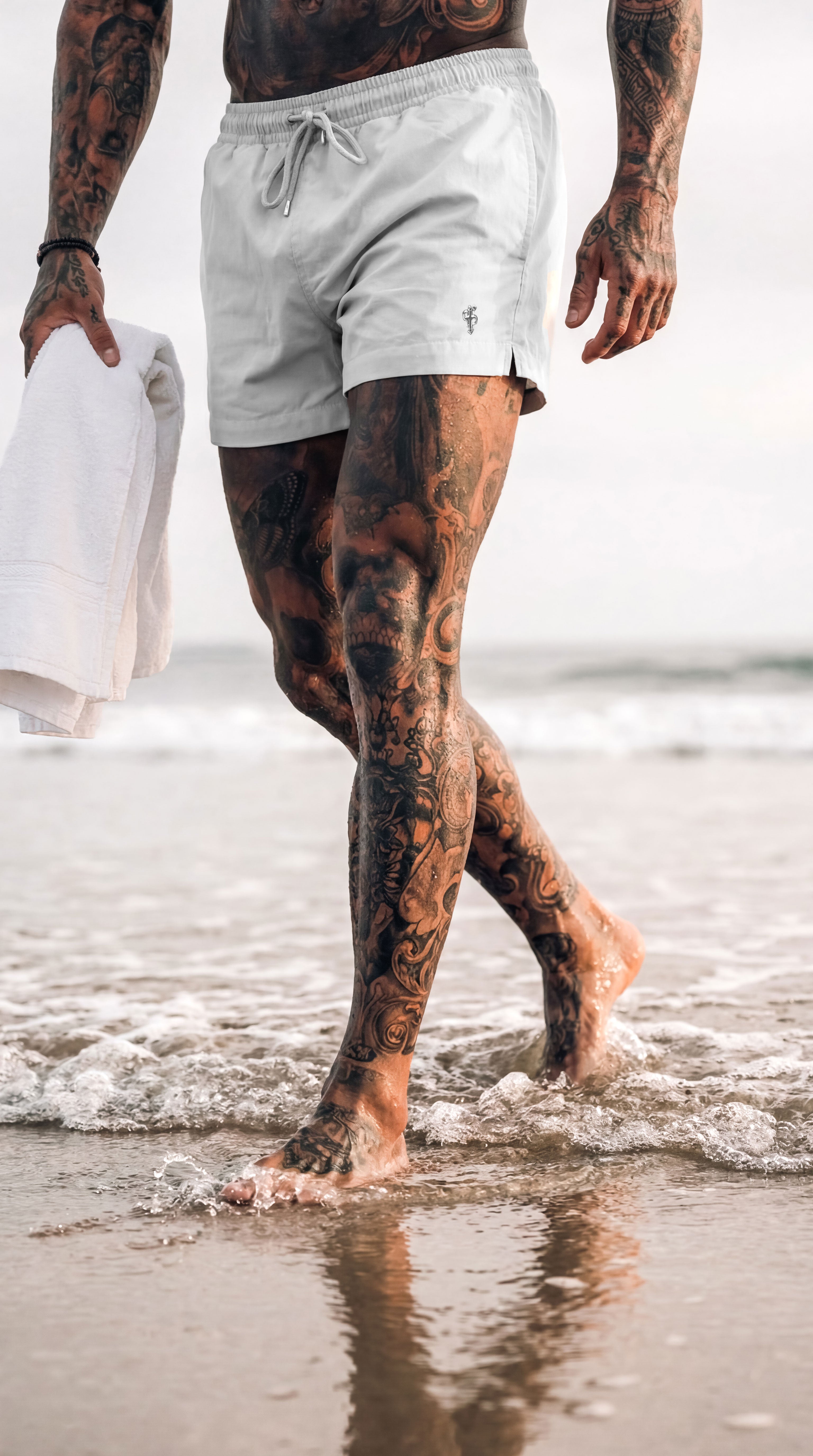 Hellgraue/silberne Badehose - FSH1323