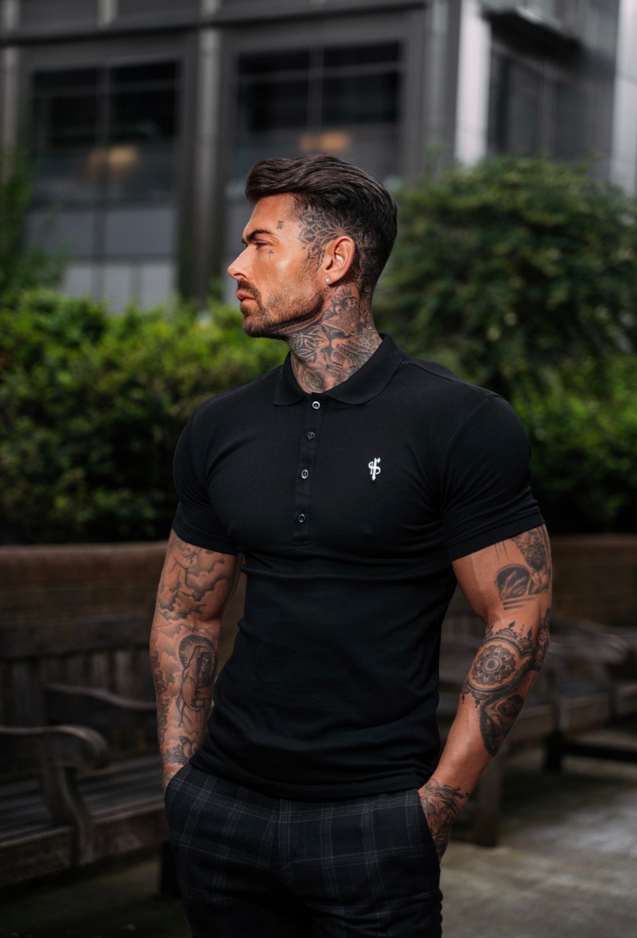 Classic Black Polo Shirt - FSH041