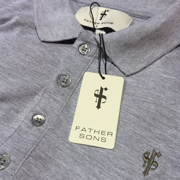 Klassisches graues Poloshirt - FSH048