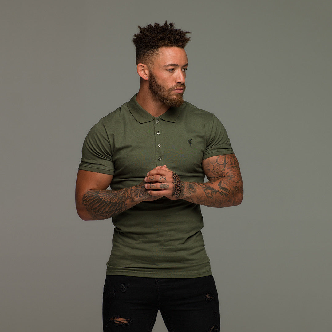 Classic Khaki Polo Shirt - FSH043
