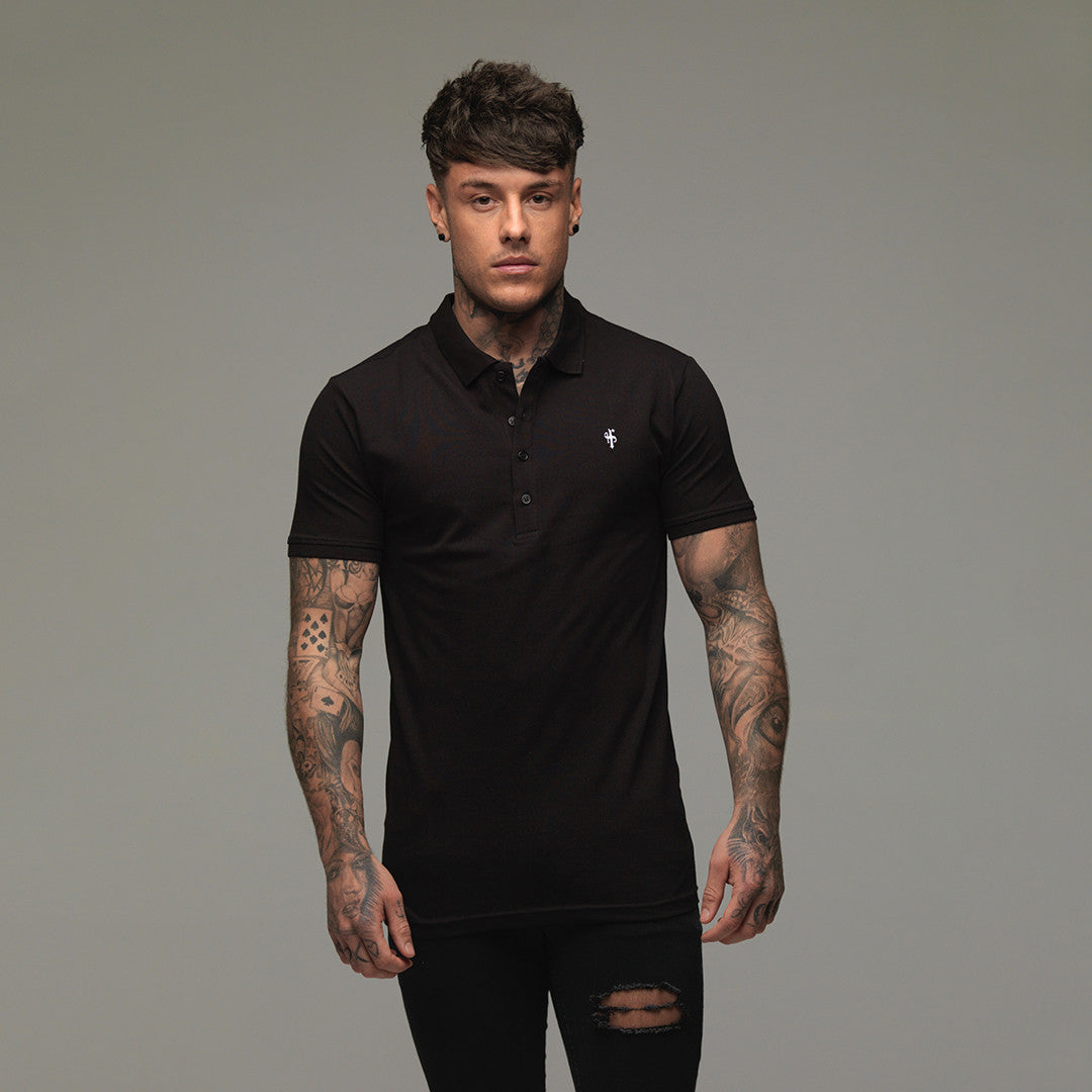 Classic Black Polo Shirt - FSH041