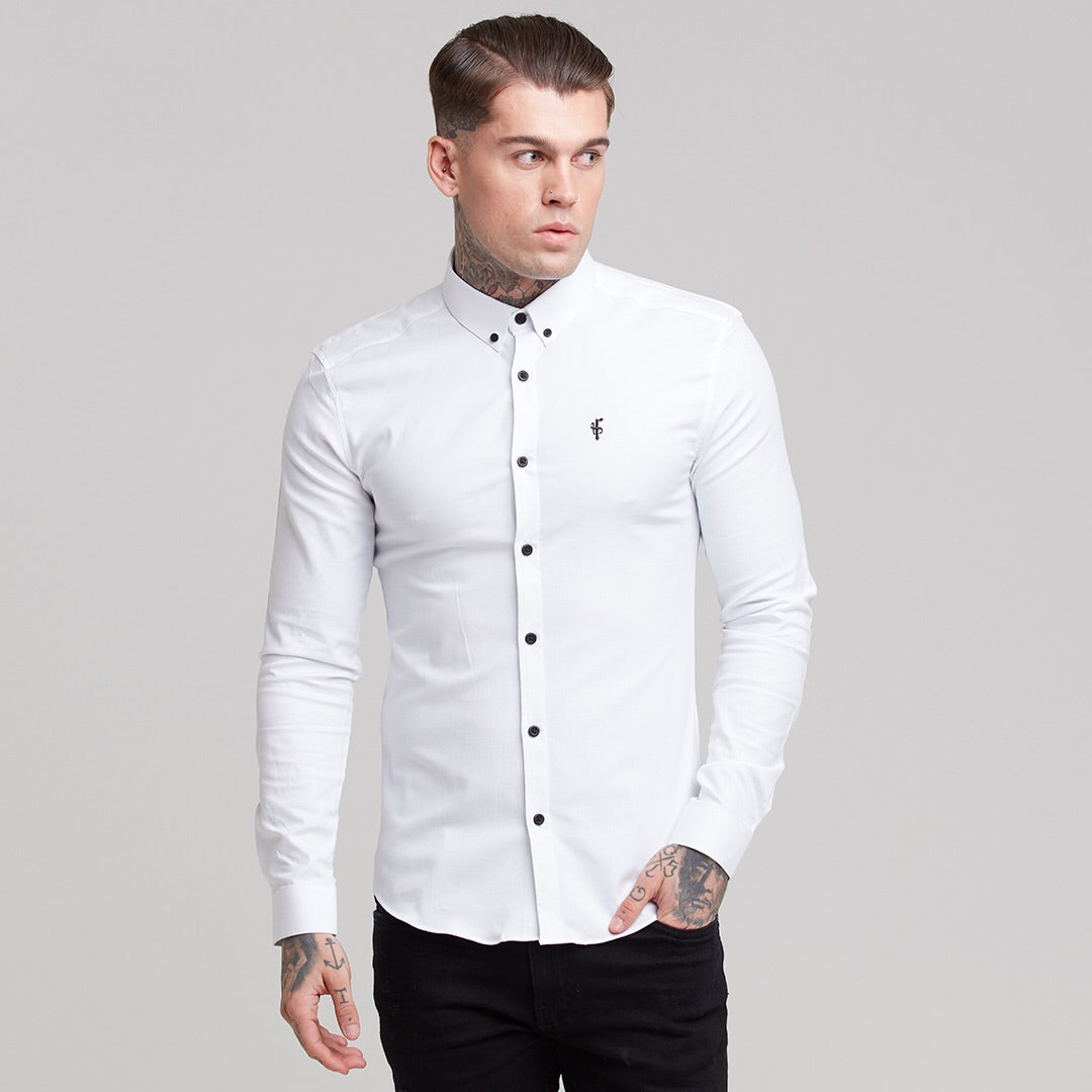 Super Slim Stretch Classic Oxford Weiß - FS300 (VORBESTELLUNG 18. SEPTEMBER)