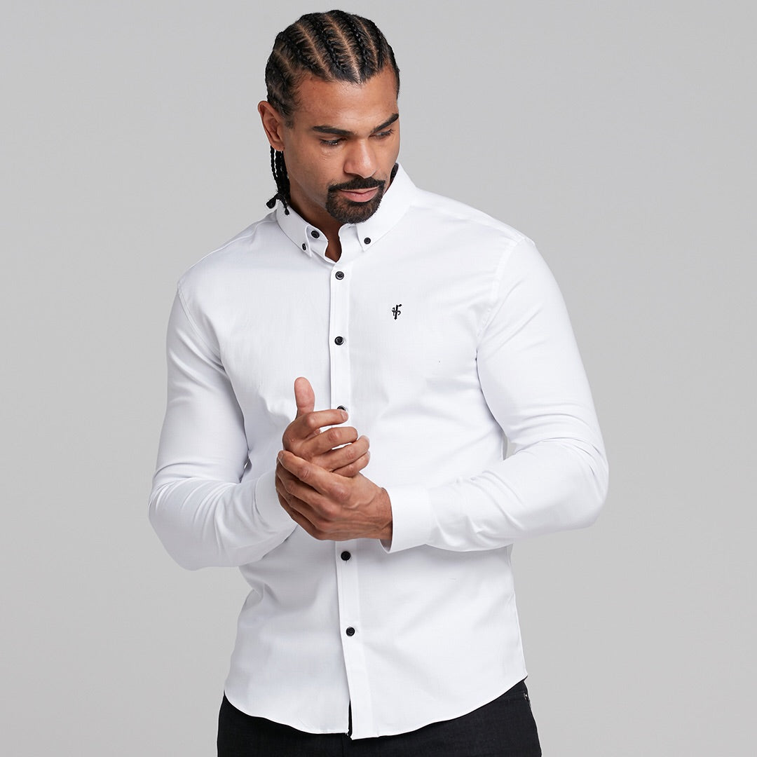 Super Slim Stretch Classic Oxford Weiß - FS300 (VORBESTELLUNG 18. SEPTEMBER)
