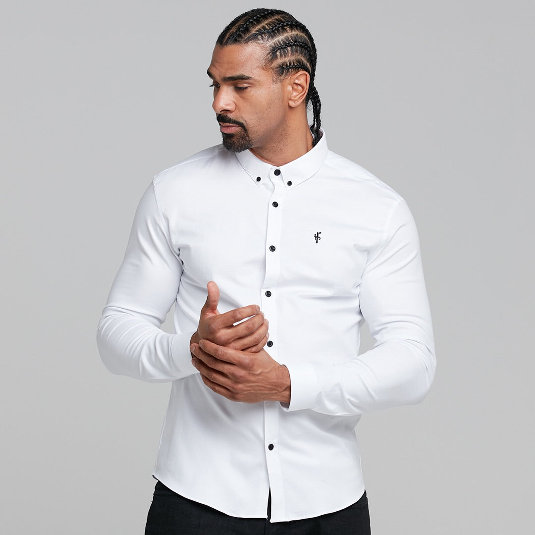 Super Slim Stretch Classic Oxford Weiß - FS300 (VORBESTELLUNG 18. SEPTEMBER)